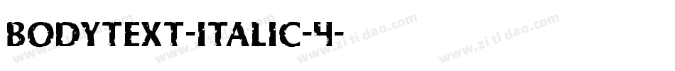 bodytext-italic-4字体转换