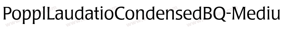 PopplLaudatioCondensedBQ-Medium字体转换