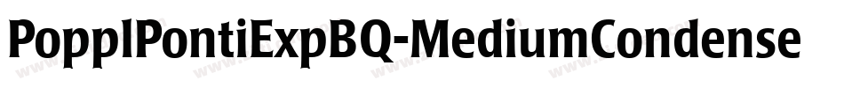 PopplPontiExpBQ-MediumCondensed字体转换