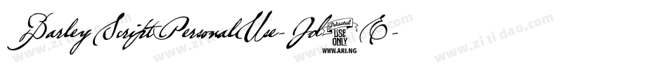 BarleyScriptPersonalUse-Jd3E字体转换
