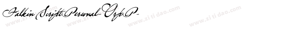 FalkinScriptPersonal-OrpP字体转换