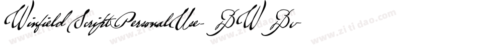 WinfieldScriptPersonalUse-BWBv5字体转换