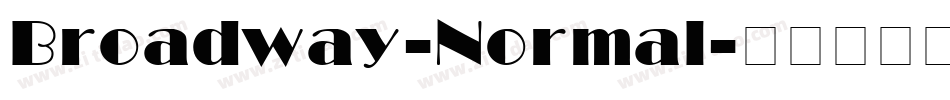 Broadway-Normal字体转换