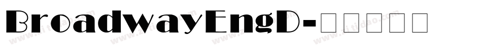 BroadwayEngD字体转换