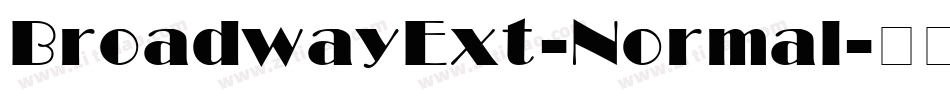 BroadwayExt-Normal字体转换
