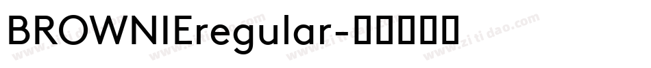 BROWNIEregular字体转换