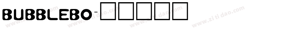 bubblebo字体转换