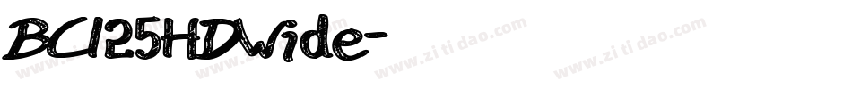BCI25HDWide字体转换