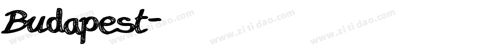 Budapest字体转换