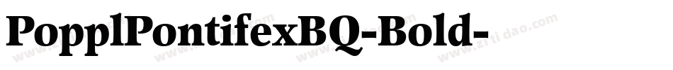 PopplPontifexBQ-Bold字体转换