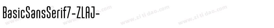 BasicSansSerif7-ZLAJ字体转换