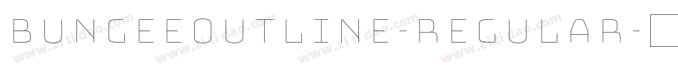 BungeeOutline-Regular字体转换