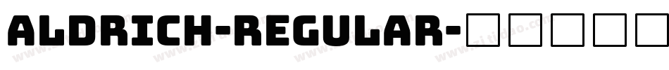Aldrich-Regular字体转换