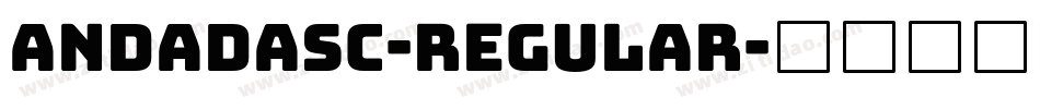 AndadaSC-Regular字体转换