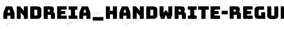 Andreia_handwrite-Regular字体转换