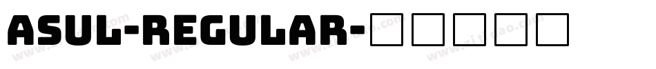 Asul-Regular字体转换
