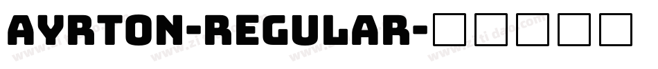 Ayrton-Regular字体转换