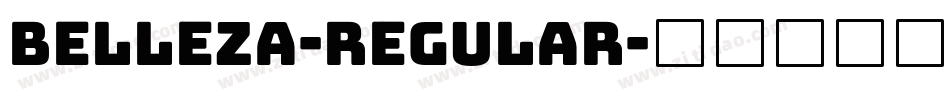 Belleza-Regular字体转换