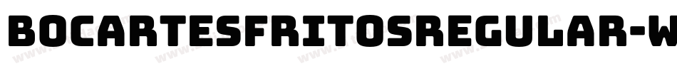 BocartesFritosRegular-WjOA字体转换