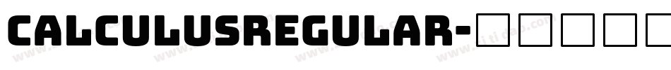 CalculusRegular字体转换