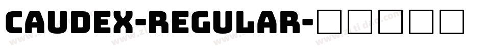Caudex-Regular字体转换