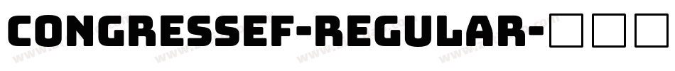 CongressEF-Regular字体转换