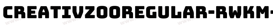 CreativzooRegular-RwKM字体转换