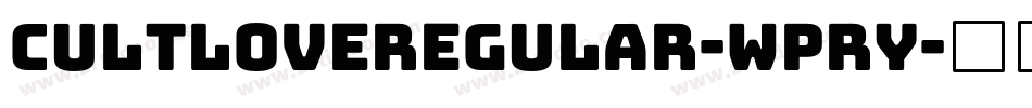 CultloveRegular-WpRY字体转换