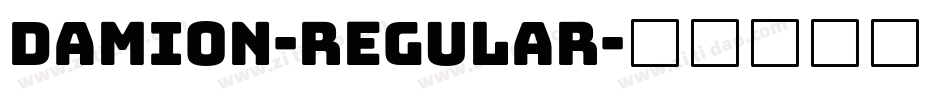 Damion-Regular字体转换