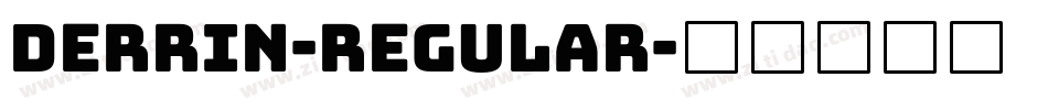 Derrin-Regular字体转换