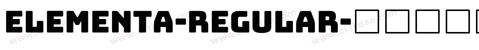 Elementa-Regular字体转换