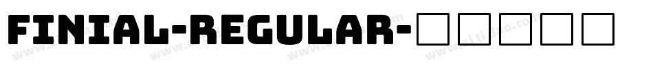 Finial-Regular字体转换