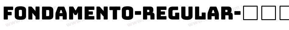 Fondamento-Regular字体转换