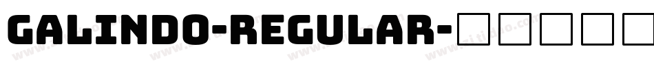 Galindo-Regular字体转换
