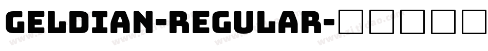 Geldian-Regular字体转换