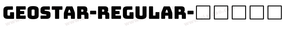 Geostar-Regular字体转换