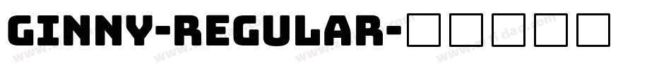Ginny-Regular字体转换