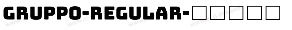 Gruppo-Regular字体转换