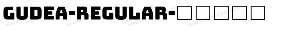 Gudea-Regular字体转换