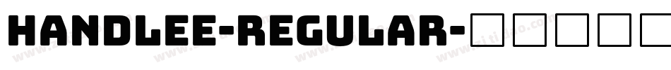 Handlee-Regular字体转换