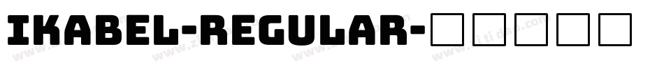 Ikabel-Regular字体转换
