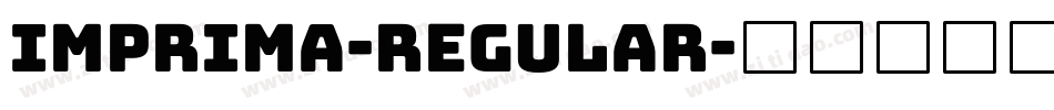Imprima-Regular字体转换