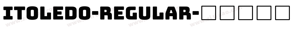 Itoledo-Regular字体转换