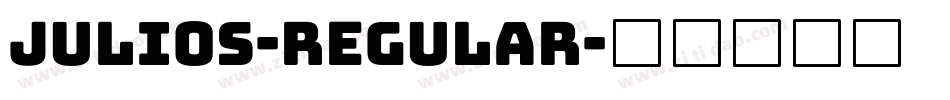 Julios-Regular字体转换