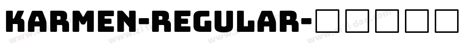 Karmen-Regular字体转换