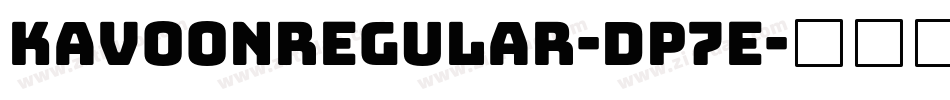 KavoonRegular-Dp7E字体转换