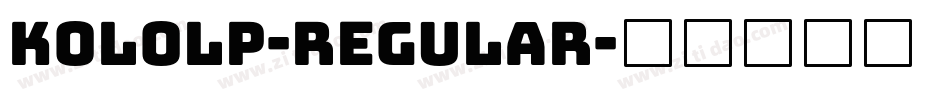 KoloLP-Regular字体转换