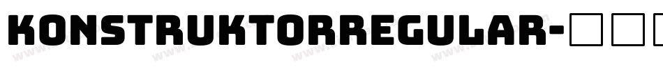KonstruktorRegular字体转换