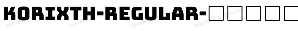 Korixth-Regular字体转换