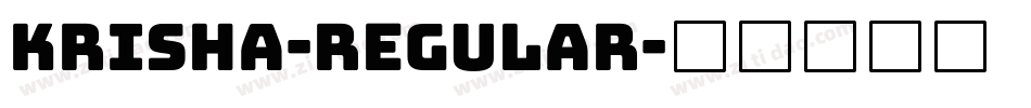 Krisha-Regular字体转换